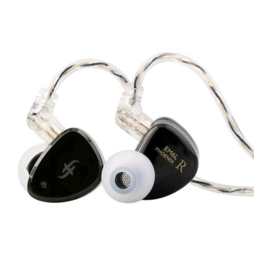Linsoul SIMGOT EM6L 1DD + 4BA Hybrid Driver in-Ear EM6L, Black